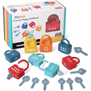 Kids Learning Locks with Keys Numbers Matching & Counting Montessori Educational Toys for Ages 3 4 5 Boys and Girls Preschool Games Gifts