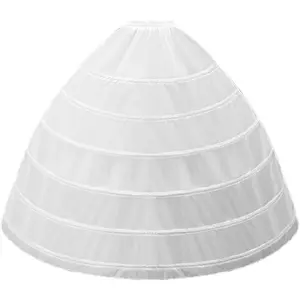 Women's 6 Hoop Skirt Crinline Petticoat A-line Underskirt Skirt for Under Bridal Wedding Dress Quinceanera Gown Slip