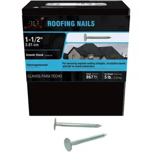 112EGRFG5 1-1/2-Inch Electro-Galvanized Roofing , 5 Pounds