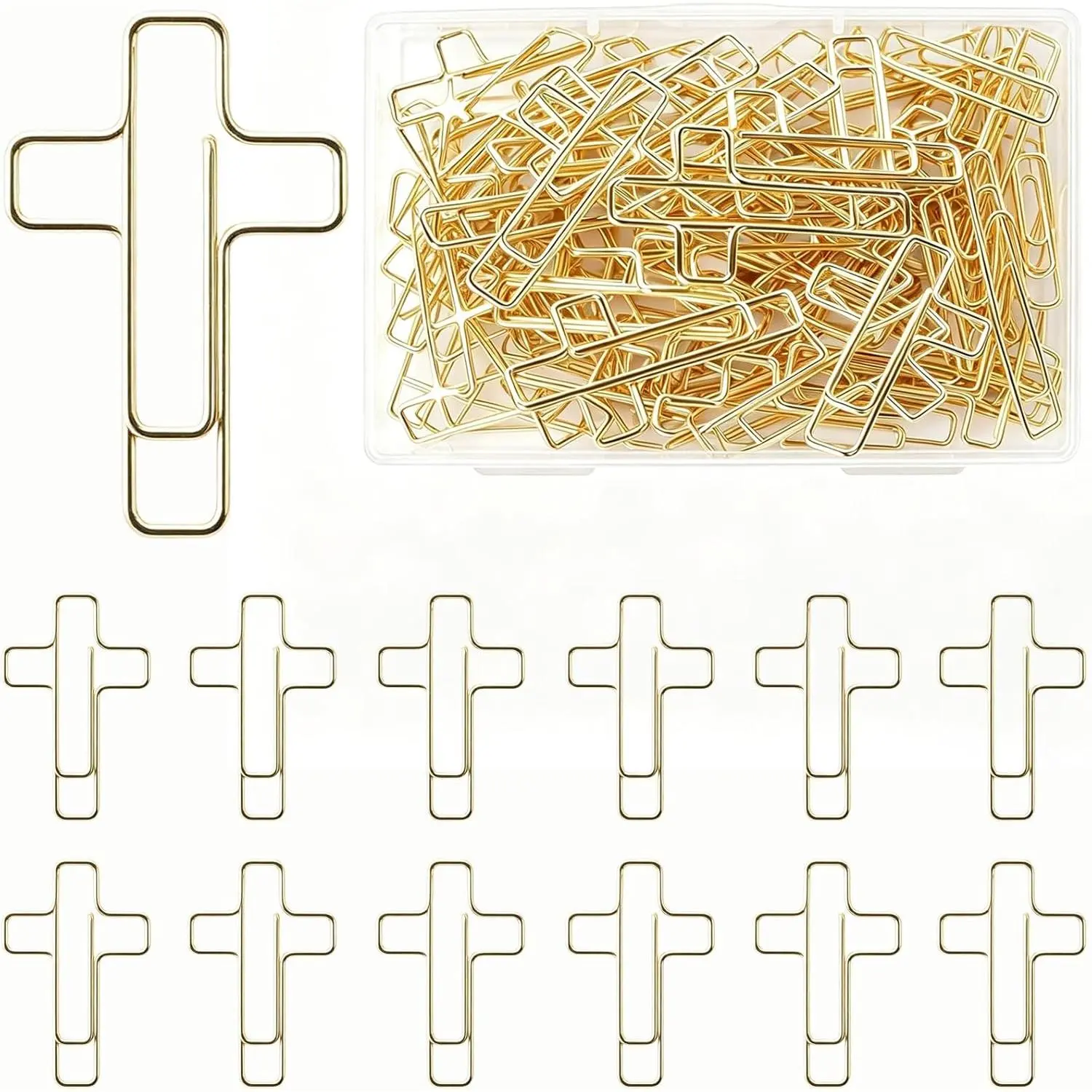80 count  Paper Clips -  Decorative Paper Clips Bookmarks for  Study, Cute Metal Paperclips for Journaling Planner Office School Supplies