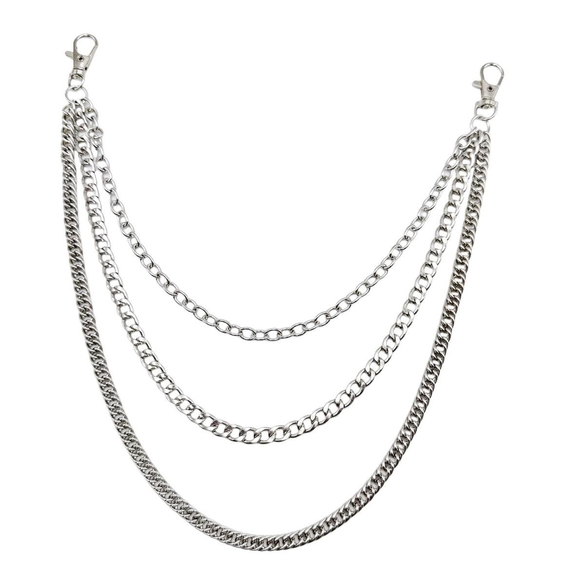 Men's Waist Chain Punk Style Multi-layer Metal Chain Pant Chain for Stylish Outfits