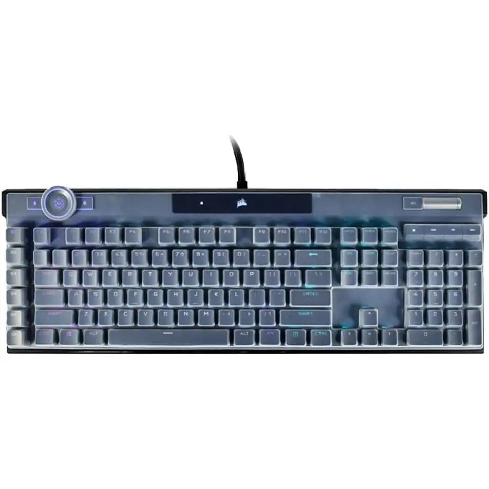 K100 RGB Mechanical Gaming Keyboard  Cover - Compatible with  K100 RGB Optical-Mechanical Keyboard (Clear)