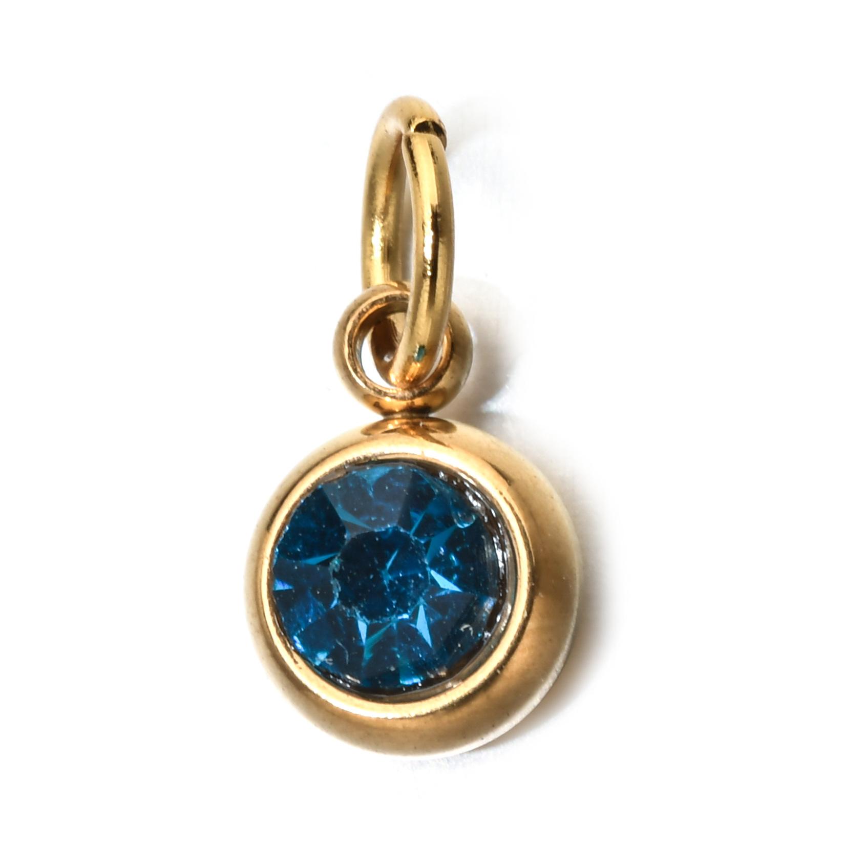 26 Initial Letters Stainless Steel Birthstone Pendant Necklace Dainty Clavicle Chain Ideal Gift For Mom