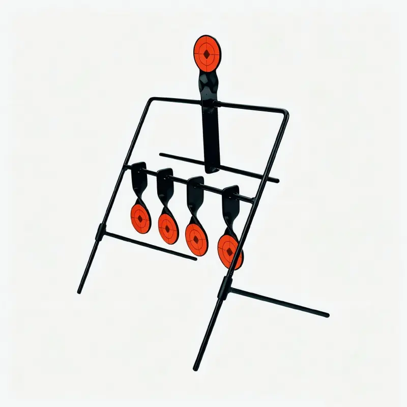 Wind Chime Metal Soft Bullet Shooting Target, Indoor Outdoor Professional Competition Rotating Tactical Training Target, Durable Practice Aim