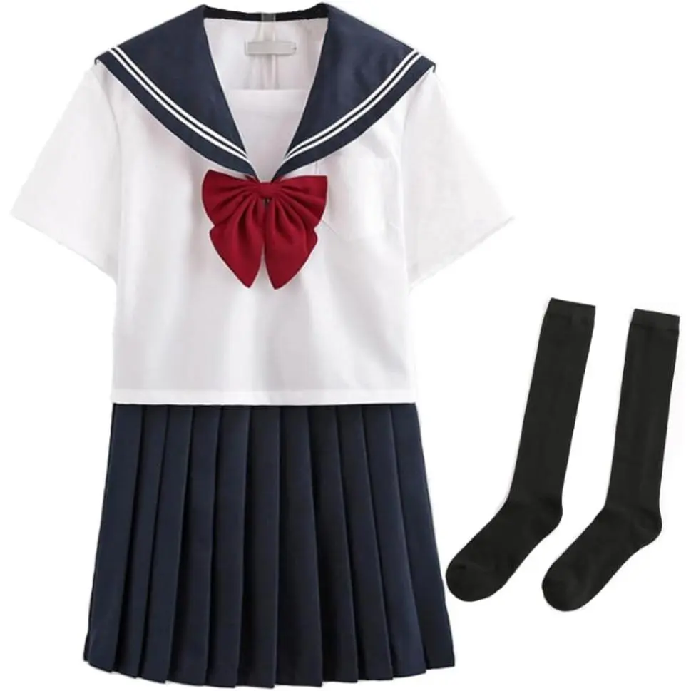 School Girl Outfit Kawaii Cute Maid Outfit Girl JK Uniform Suit, Sailor's Suit, Japanese Student Suit