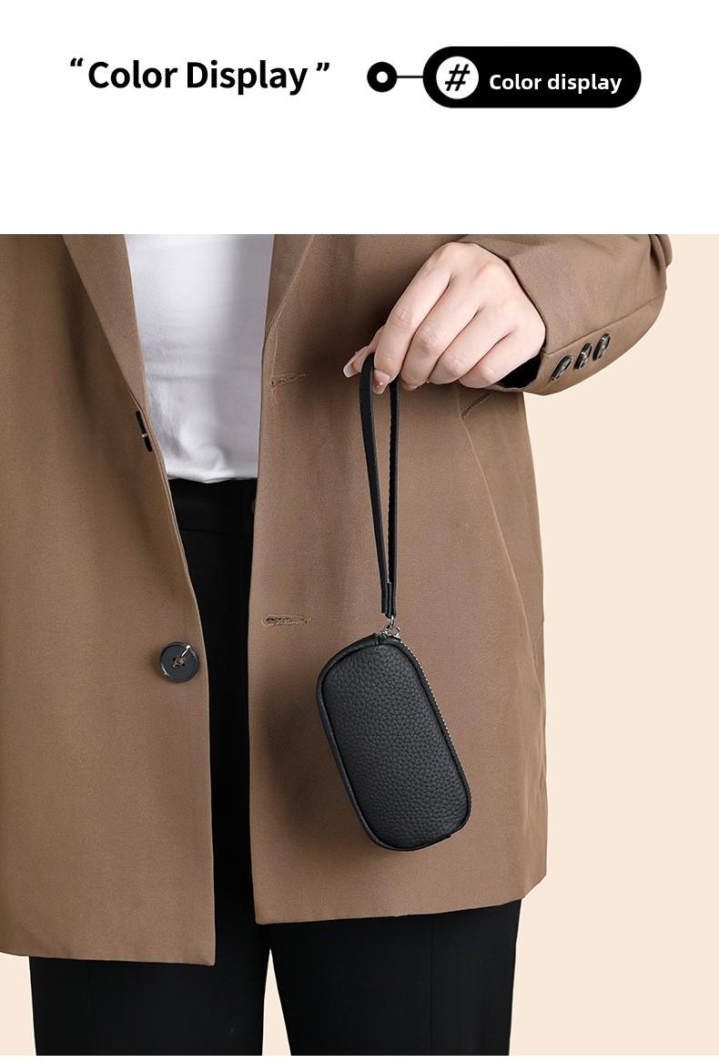 Mini Handheld Clutch for Women Double Zipper Coin Purse with Multiple Card Slots Small Portable Wallet for Coins Cash & Essentials Everyday Use