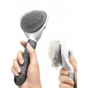 1 piece of pet massage comb, shedding care comb, knot detangling tool, automatic hair removal comb, pet cleaning tool
