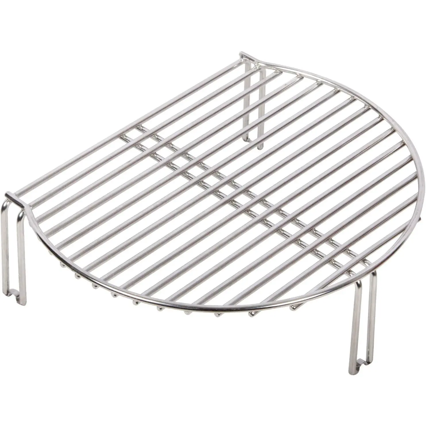 All-in-one Stainless Cooking Grate Stack Rack Grill Expander, Fits Kamado Joe JR, Small Minimax Green Egg and Other Smoker Grills, Adds 60% More Extra Grilling Space