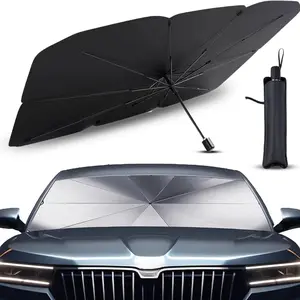 1pc Sunshade, Sunshade for Car Windshield, Front Windshield Sun Protection and Heat Insulation, Portable Parking Umbrella for Interior, UV Protective Sunshade, Sun Cover for Car Windshield