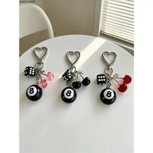 Bag Charm Set for Women and Couples, 3D Purse and Key Pendant Accessory, Lightweight Decorative Bag Charms for Handbags, Backpacks and Keys