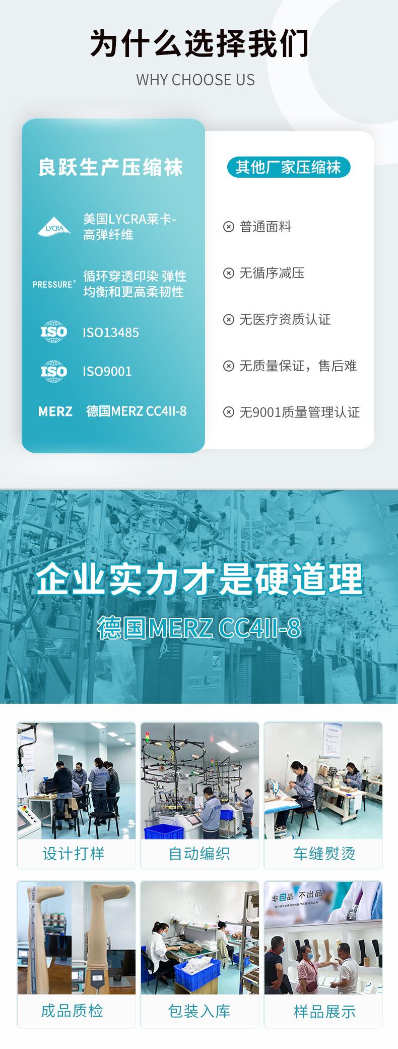 Compression stockings, second level compression socks, mid-calf and long pantyhose, plus size anti-varicose elastic compression socks