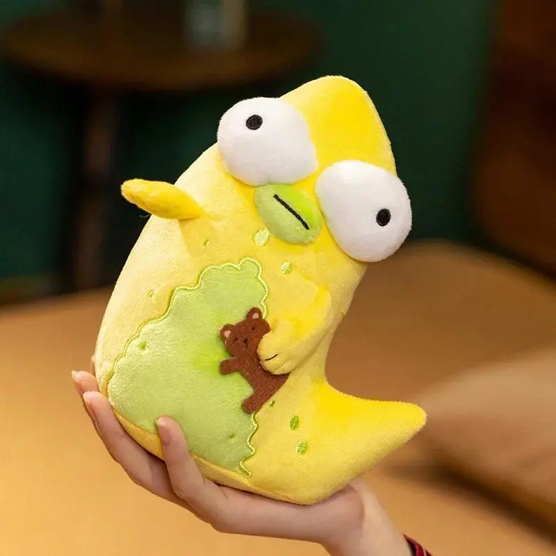 19cm Solar Opposites Yellow Monster Plush Toy Cute The Pupa Big Eyed Stuffed Anime Doll Soft Cuddly Plushie Birthday Gifts Fans