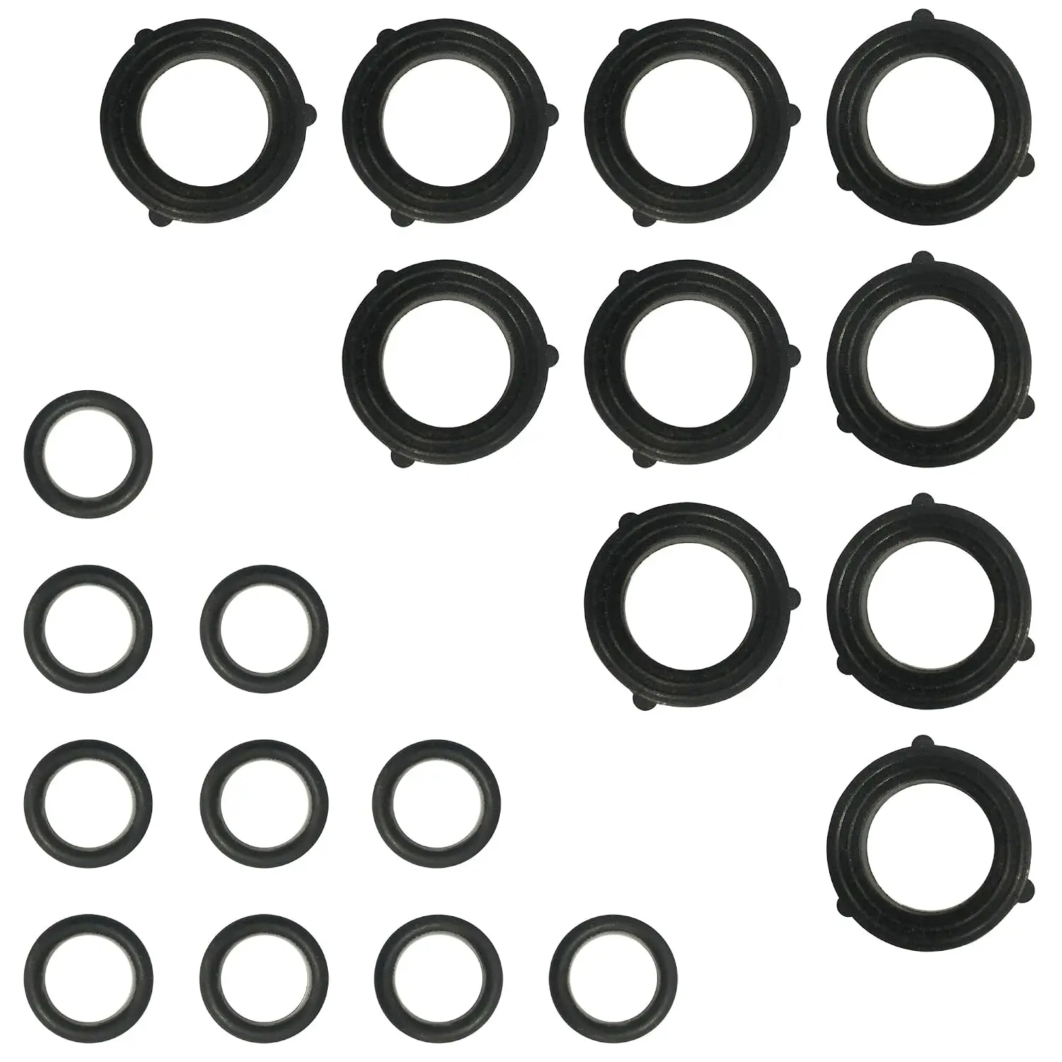O-Ring and Washer Sets - Garden Hose Quick  Washer and O-Ring  Set - Rubber Gasket or Seals and O-Rings for Standard 3/4 inch GHT- 10 Sets