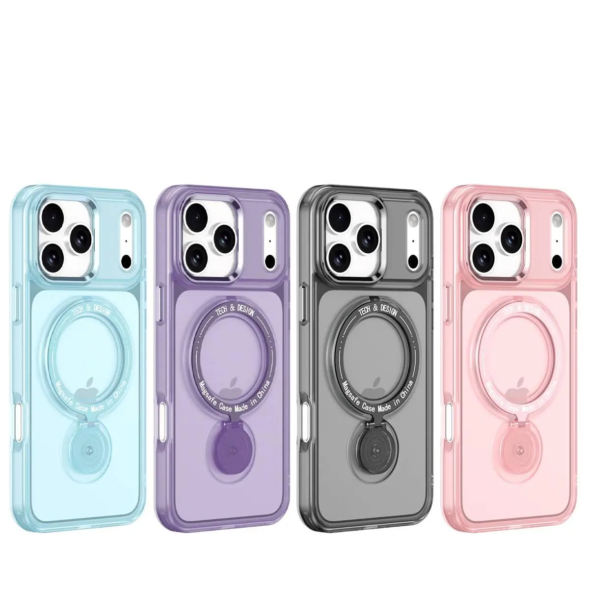 Phone Case: Apple 17 Pro Max 360 Magnetic Stand Case