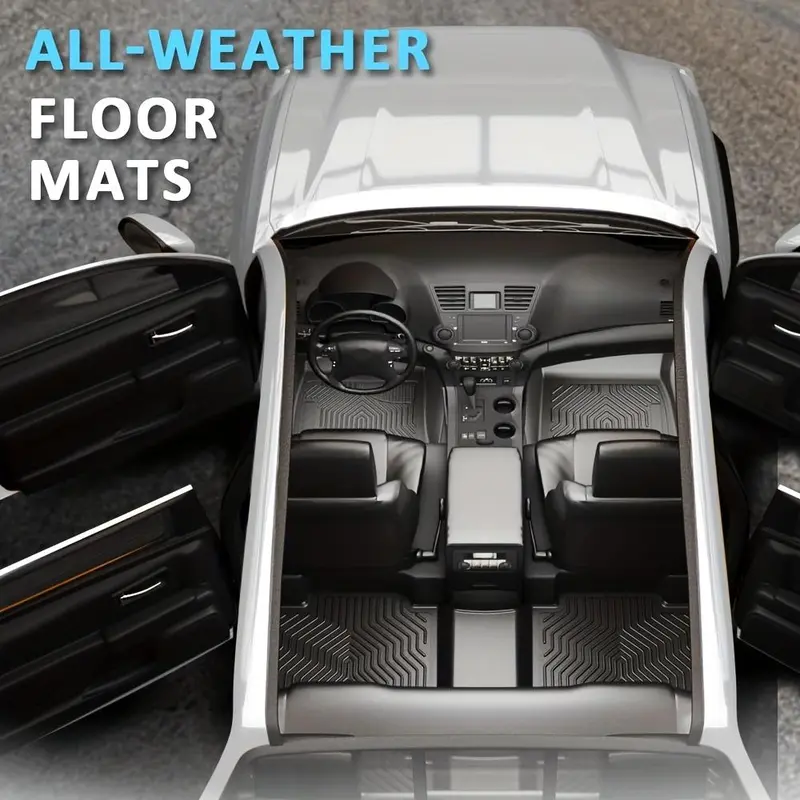 3D TPE Floor Mat + Cargo Liner Set For 2021-2025 Toyota Sienna (7 Seats) - 4 Piece