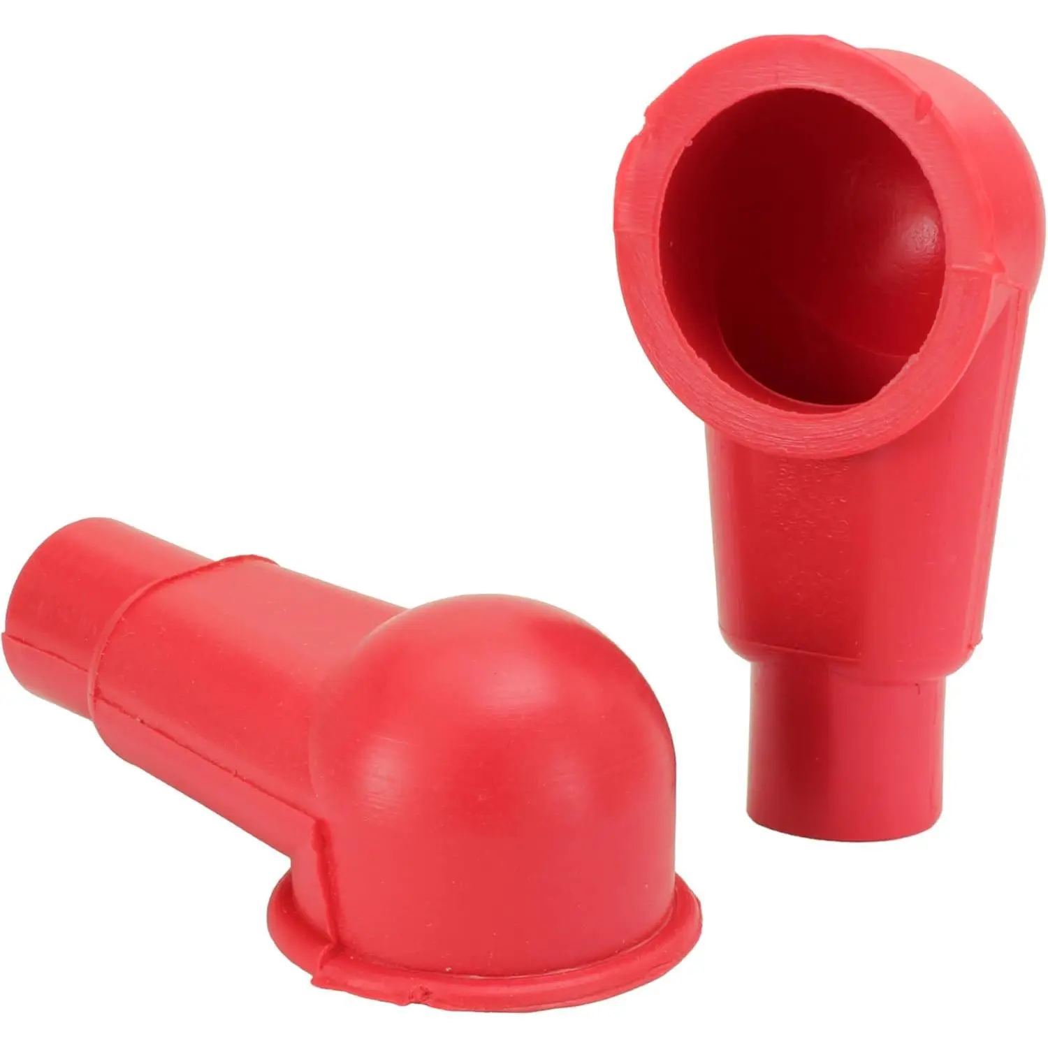USA Made Side Post Battery Terminal Cover Set - PVC, Comply with ISO 10133, 2 to 2/0 Wire Gauge, Polarity ID, Universal Fit, Durable, Long-Lasting Protection, 1 Black & 1 Red Cover