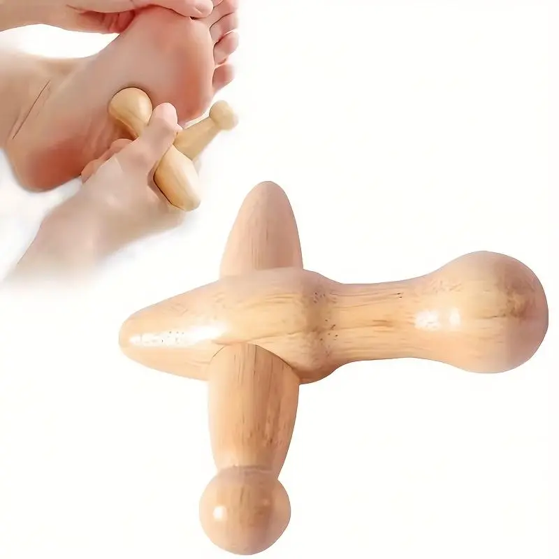 A Wooden Foot Massage Stick, a Professional Reflexology Tool, Ergonomically Designed to Muscle Tension, Suitable for Home And Massage Parlors