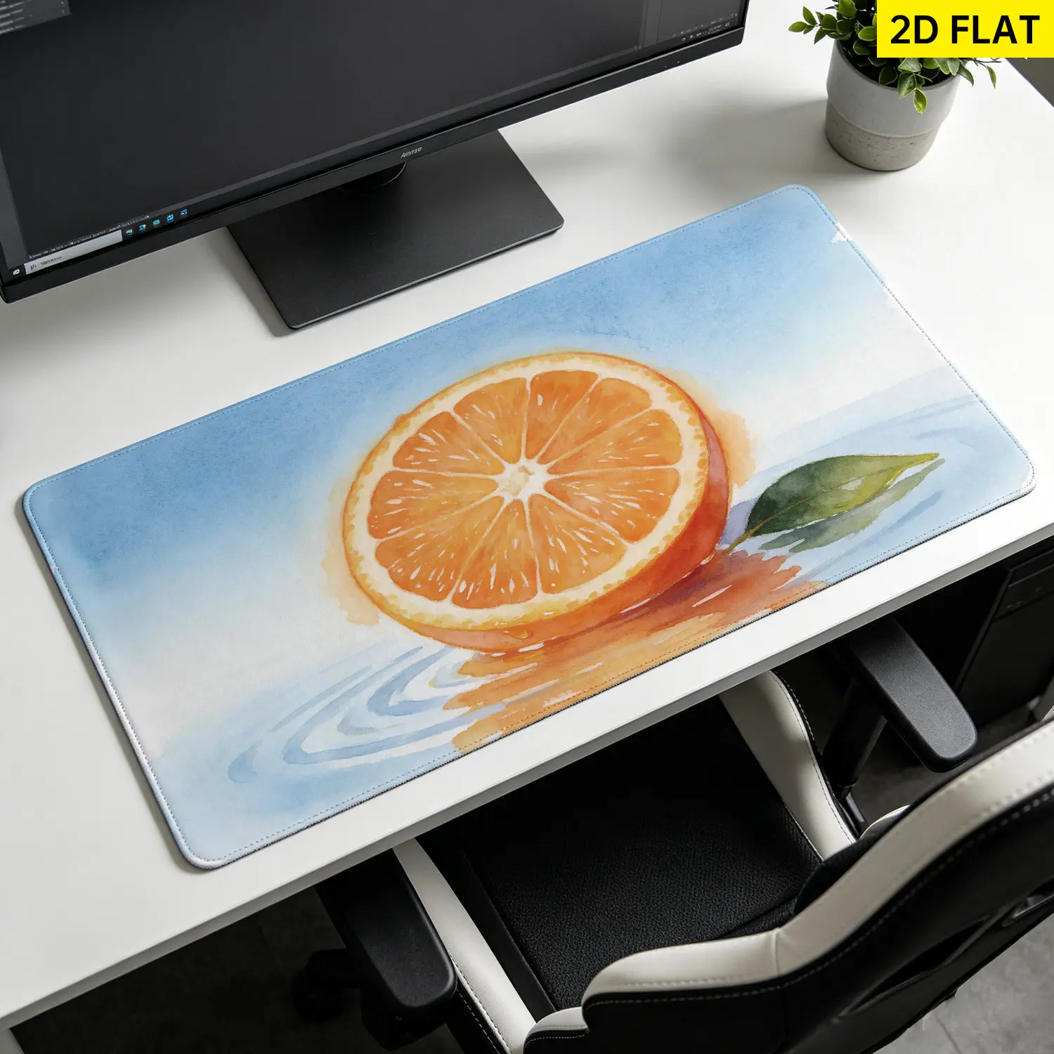 Fresh Sliced Orange Fruit Watercolor Wall Tapestry - Large Printed Horizontal Polyester Blanket, Home Decor Living Room Decor Wall Hanging, No-Installation Indoor-Outdoor Gift for Family, Outdoors