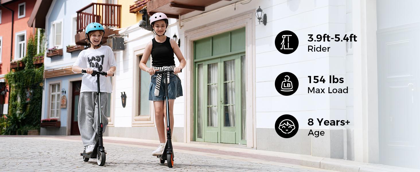 [Black Friday]I-k3 Max & I-k3 Pro Electric Scooter For Kids 200W/150W Motor 3-Level Height Adjustment, Dual Brakes, Colorful Lights, Smart Display & Ideal Gift for Kids Ages 6-14