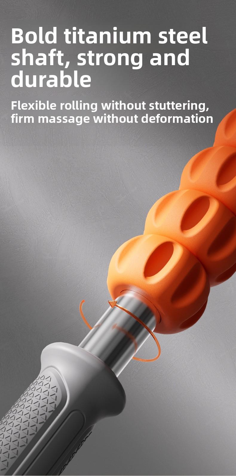 Fitness recovery massager, leg fascia relaxation roller, Langya massage stick, cross-border yoga products