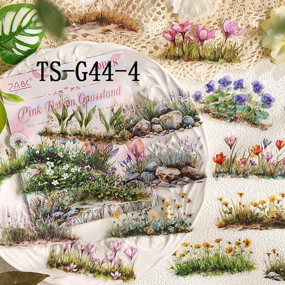 Plant & Flower Pattern Sticker, 20pcs/pack Scrapbooking & Stamping Sticker, DIY Decorative Sticker for Scrapbooking & Journal Making, Sticker Packs, Christmas Gift, Crafts, Decal Sticker, Scrapbook Materials