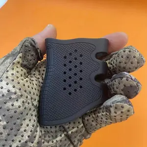 Non-Slip Silicone Grip Sleeve for Handgun, Rubber Air Rifle Handle Cover, Soft Gel Anti-Slip Grip, Outdoor Tactical Quick Release, Hunting Gear