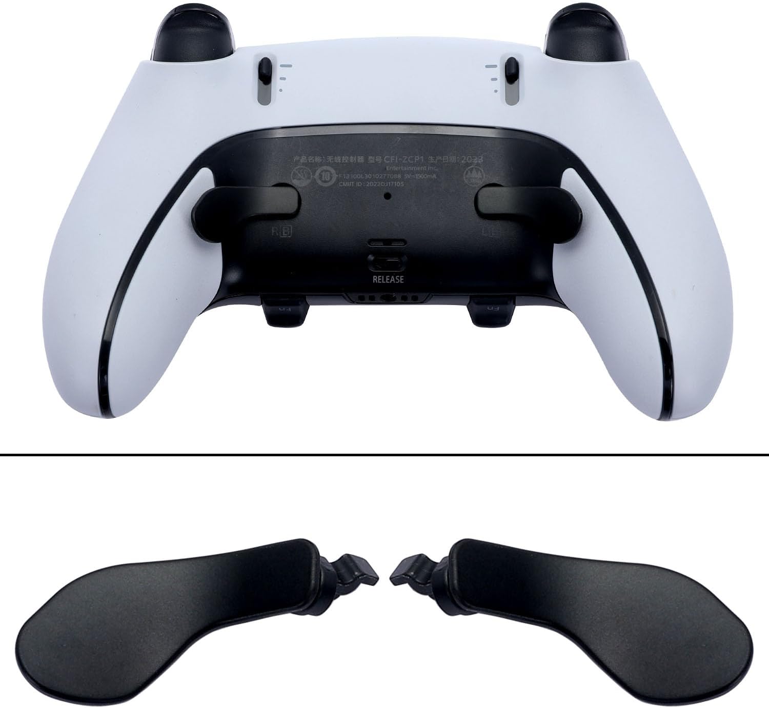 4 count Metallic  Paddles for PS5 Edge Controller, Interchangeable Metal Stainless Steel  Buttons Replacement for PS5 Edge Controller - Controller NOT Included