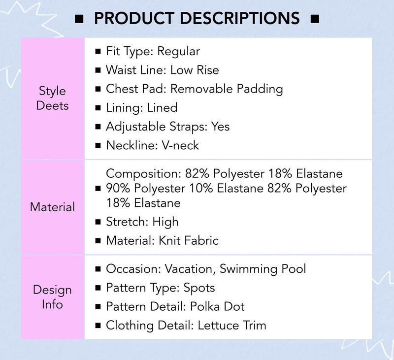 Cider Polka Dot Lettuce Trim Halter Tie Side Bikini Set