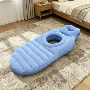 Round Hole Pregnant Woman Air Body Pillow, Abdominal Cutout Design, Relieves Back and Belly Pressure, Pregnancy Sleep Support Mattress