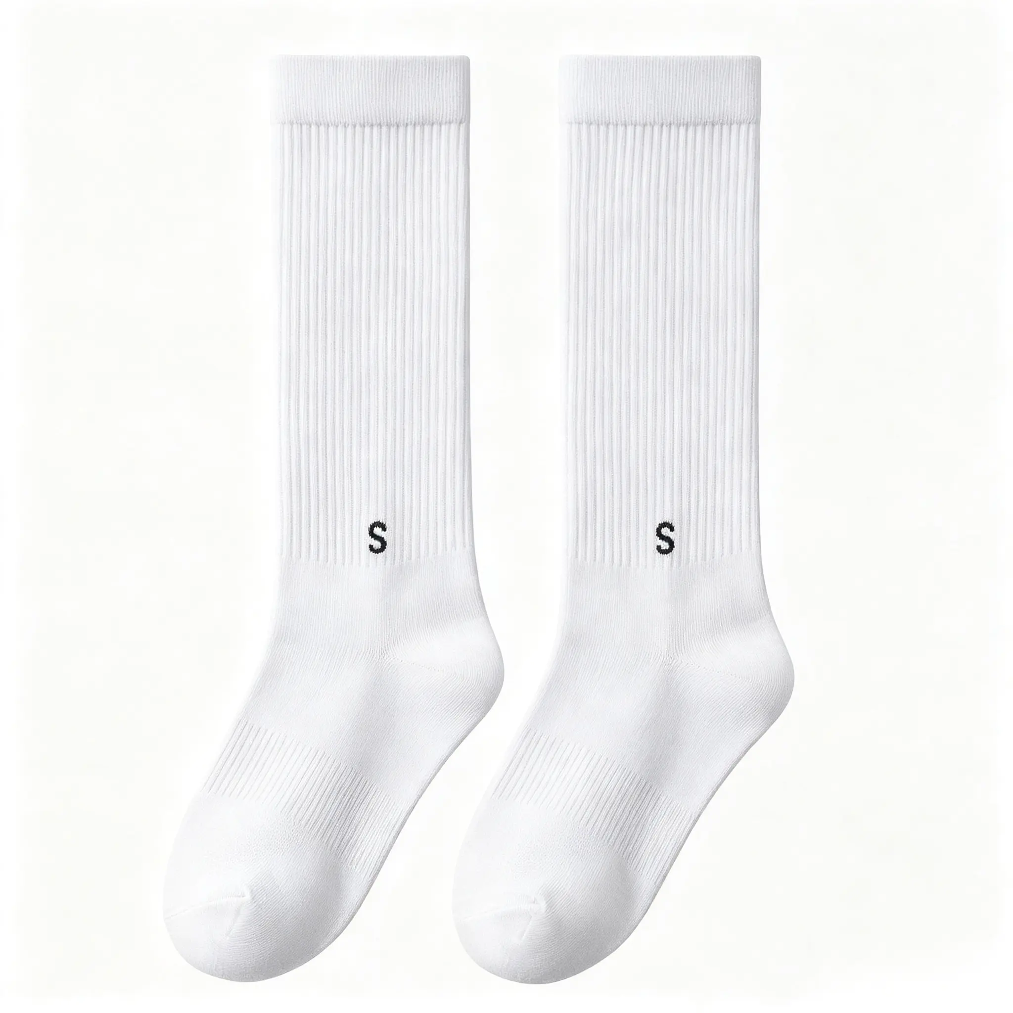 Cozy Compression Socks For Women Mid Calf Athletic Fitness Running Cycling Jump Rope Muscle Support Moisture Wicking Seamless Toe Yoga Slim Leg Socks For Calves All Season Comfort