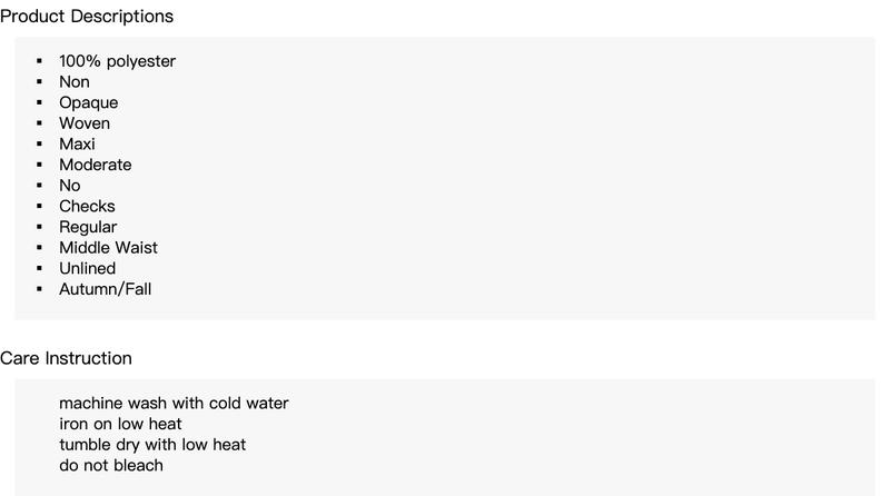 Cider [2 colors, size 2-26] Elastic Waist Check Knotted Tiered Maxi Skirt