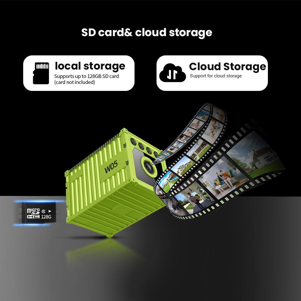 2K Dual-Band WiFi Window Camera, No-Drill Glass Mount, Clear Outdoor View, Color Night Vision, Easy Setup, Compact Indoor Camera for Home & Apartment, Smart Recording Device with 32GB Memory Card