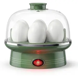 Electric Egg Cooker for Easter, 7 Egg Capacity with Auto Shut-Off, Spring Green Hard Boiled Egg Maker, Ideal Easter  for Egg Decorating, Includes Measuring Cup