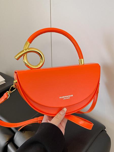 Women's Fashionable Solid Color Handbag, Crescent Bag, Casual Versatile Stylish Crossbody Bags for Daily Commuting, Stylish High-end Commuter Bag for Party and Shopping