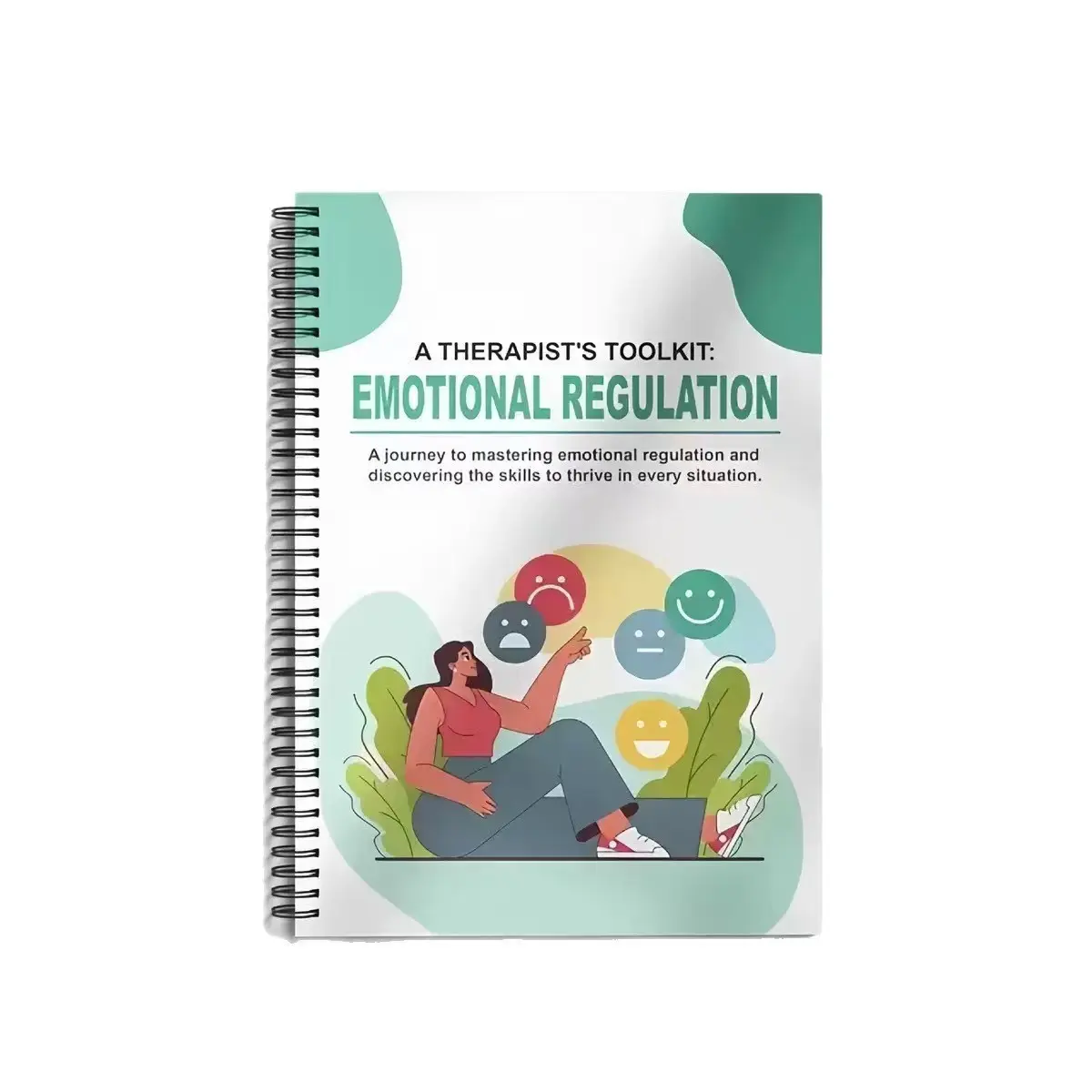 Emotion Management Journal, Emotional Awareness Release Log Book, Psychological Adjustment Healing Coil Notebook, Self-Growth Tool Manual
