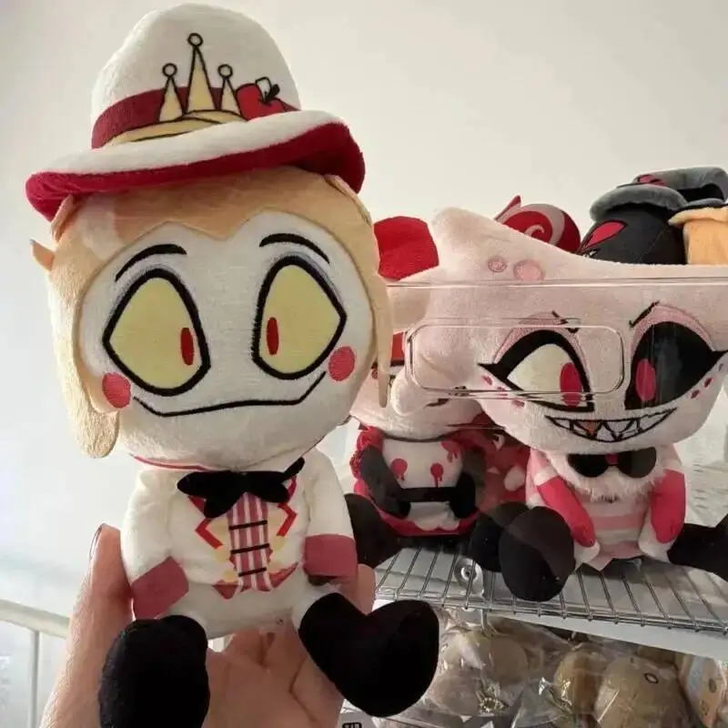 30cm Hazbin Hotel Lucifer Plush Doll Kids Vox Alasto Character Peripherals Gift For Fans Anime Collectible Toy Cute Stuffed Doll