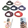 Adjustable Magnetic Silicone Smartphone Phone Holder, Strong Anti-Loss Installation, Fits iPhone 15/14/13/12 Series, Easy Install & Remove