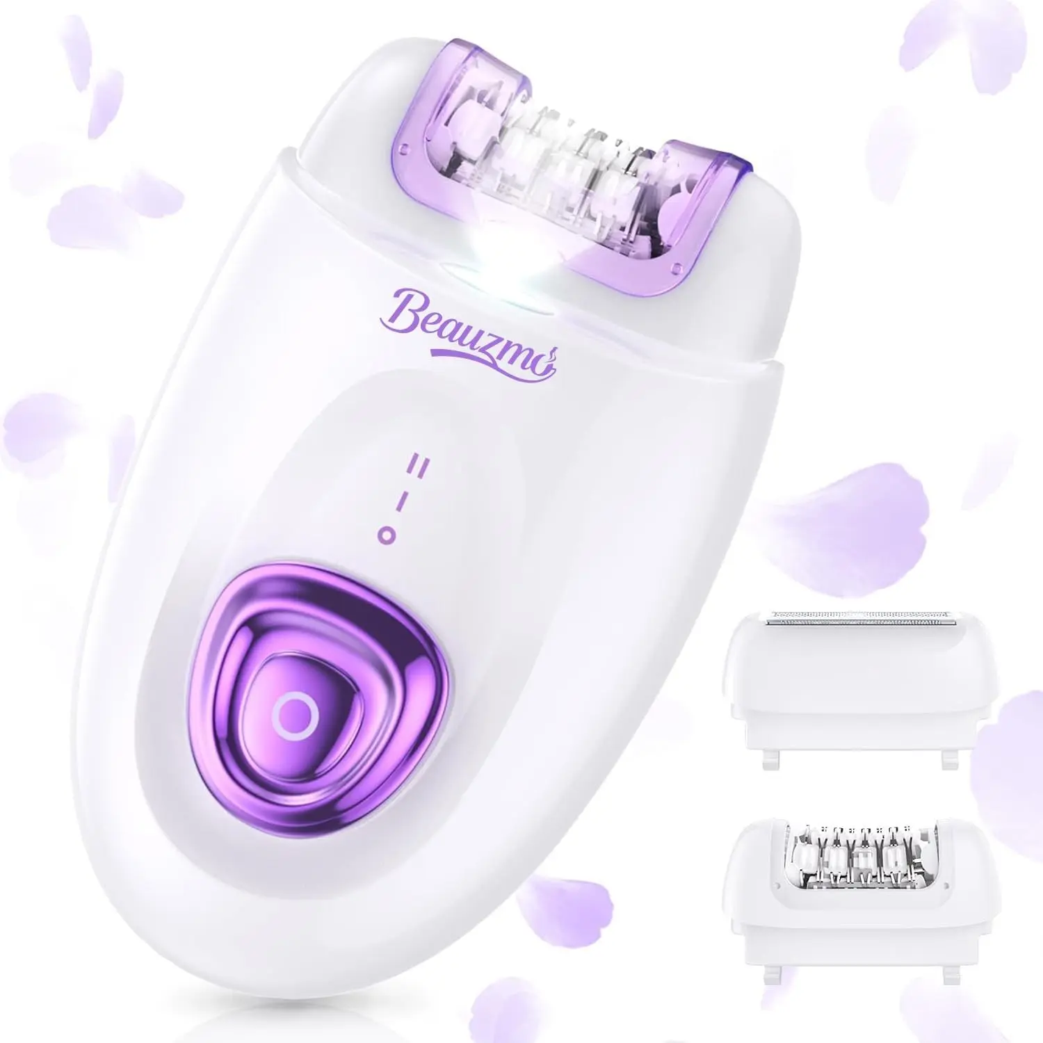 Smooth Glide Epilator for Women, Gentle Rechargeable Facial Hair Removal Device, 2-Speed 36 Tweezers with LED Light, 2-in-1 Design, Ideal for Face, Bikini, Legs & UnderarmsGift