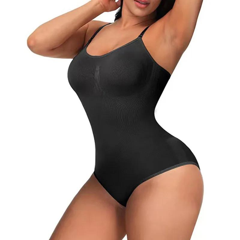 Women’s Slimming Bodysuit Shapewear Minimalist Straps Breathable Fabric Soft Spandex Womenswear Adjustable Casual Seamless Compression Fit Sexy Basic formador  con