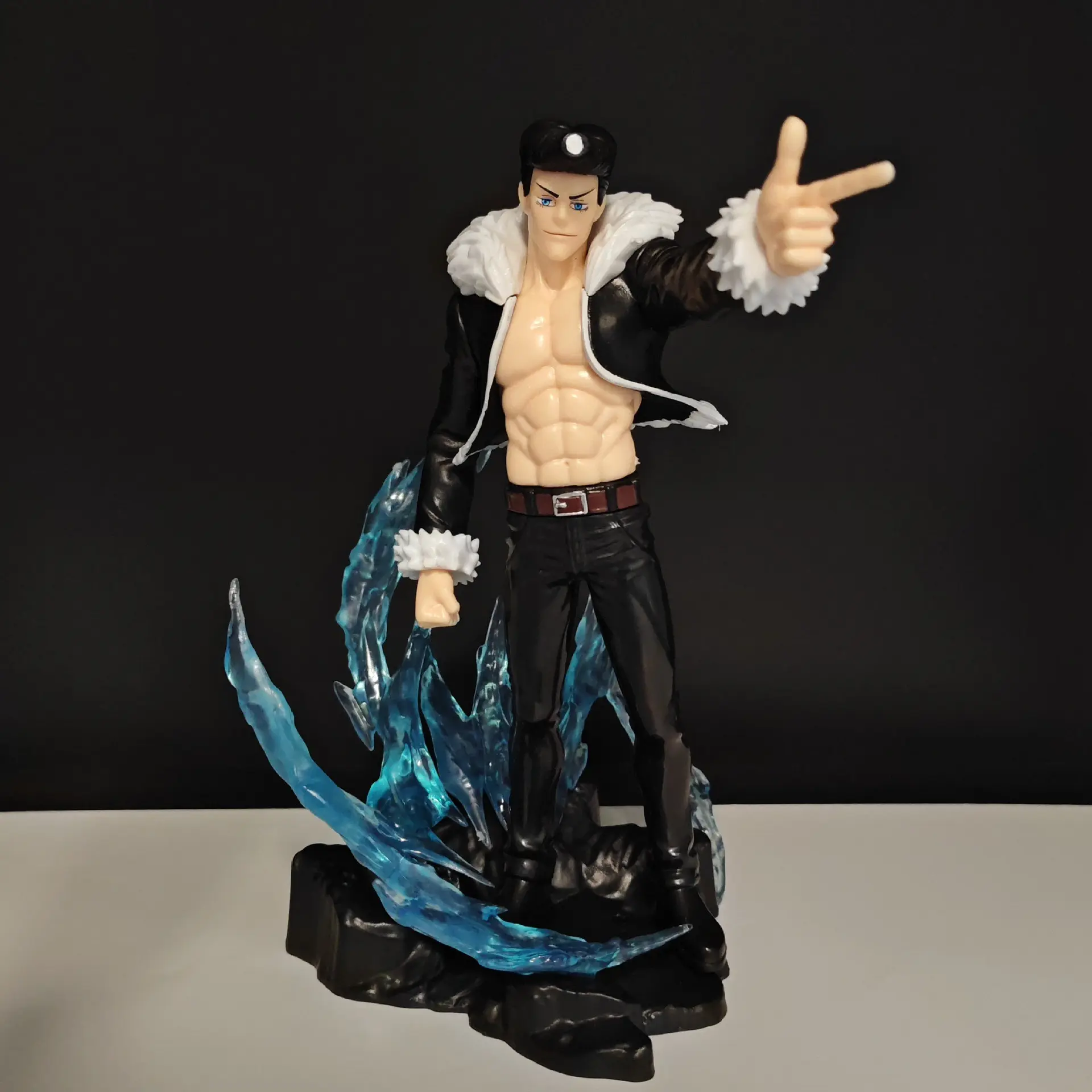 Sendai Barrier Four Heavenly Kings One Ishiru Ryu Anime Figure Model Desktop Decoration, Collectible Handmade Craftsmanship