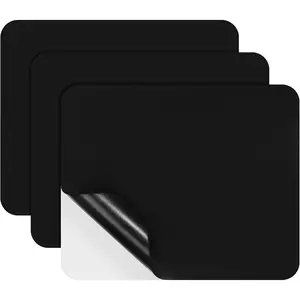 3 count Canvas Repair Patch, 9x11 Inch  Self-Adhesive Fabric Repair Patch,  Sticky Repair Kit for Sofas, Tote Bag, Boat Cover, Pop up Canopy,  Seats (Black)