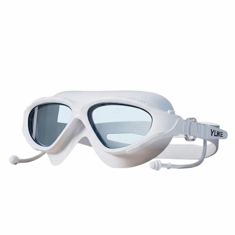 1/2 Pack YUKE Swim Goggles with Attached Ear Plugs - Anti-Fog, No Leak, UV Protection Swimming Goggles for Adults Men & Women