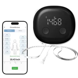Tape Measure, Track Measurements  Dedicated App, Digital Measuring for , , Fitness Shape, Multi Users, Retractable, USB-C, 60 in / 150 cm