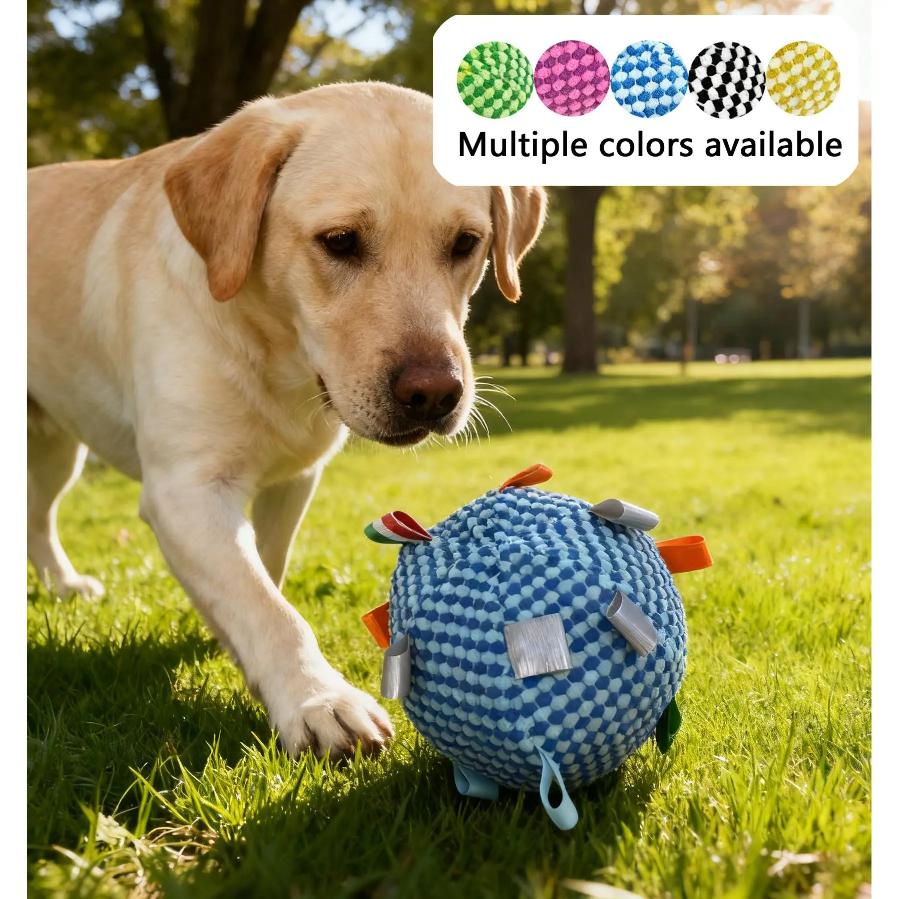 1pc Dog Training Soft Ball with Bell and Sound - Multiple Colors Available - Chew-resistant Interactive Dog Ball, Suitable for All Dog Breed Sizes, Outdoor Tug-of-war Fetch Ball, Designed for Traction, Sturdy Structure, for Pet Owners, Dog Supplies