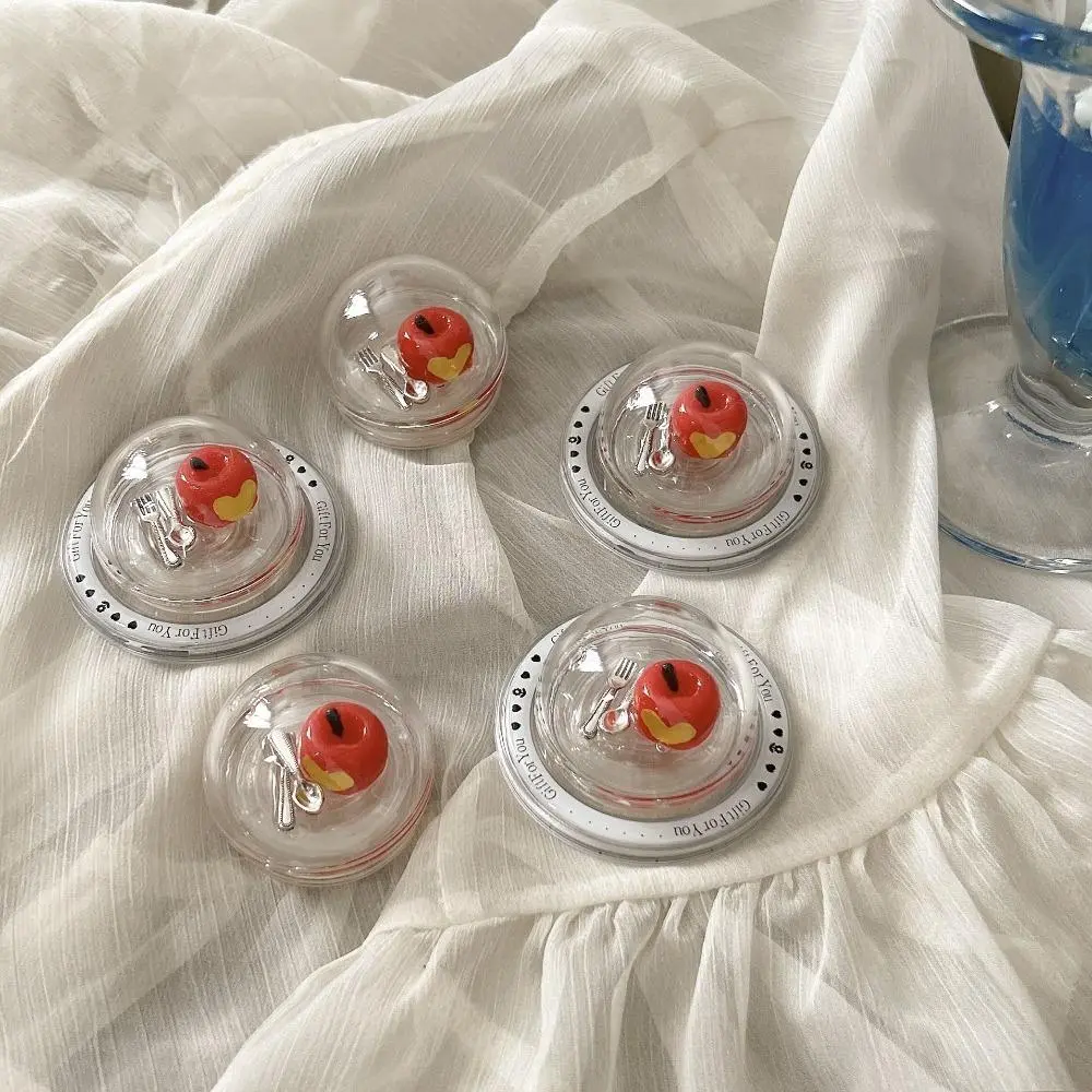 Fun Festive Fruit Clear Pop Socket, Portable Adhesive Lazy Binge-Watching Phone Stand, Cute Transparent Anti-Drop Phone Grip Holder Universal Fit All Smartphones for Daily Use & Holiday Decor