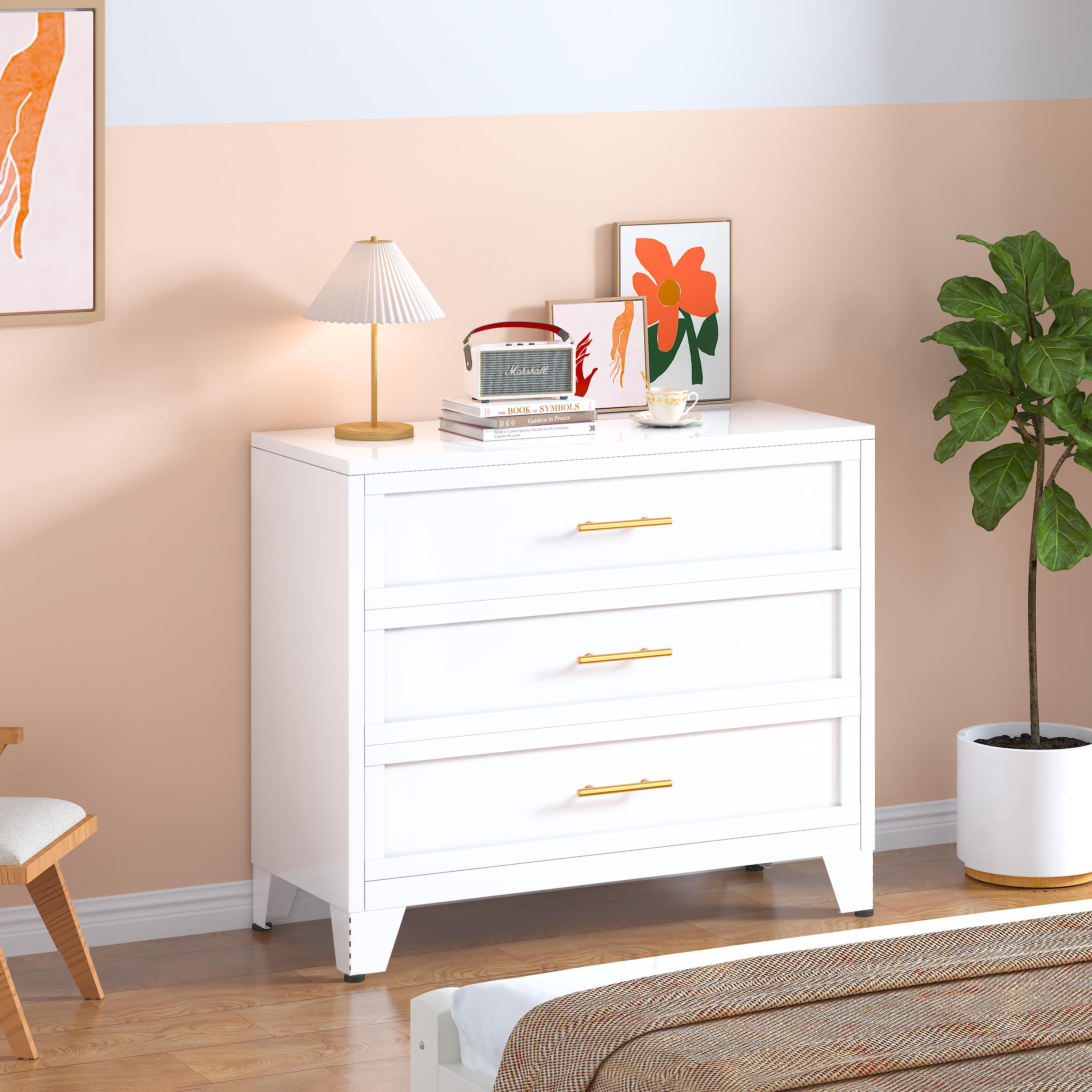 Metal Dresser Chest of Drawers, Filing Cabinet with Drawers for Home Office Collection and Storage Small Size Files furniture mothersdaygift