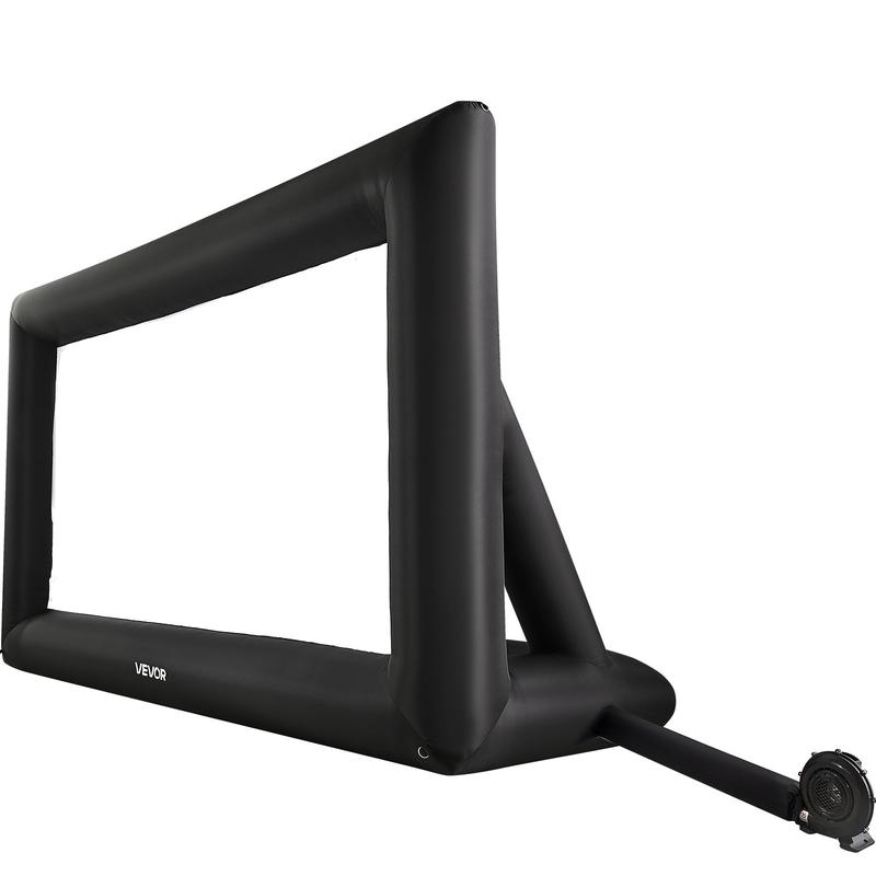 VEVOR 16FT Inflatable Projector Screen, Inflatable Movie Screen Outdoor with 250W Air Blower Projector Screen Oxford Fabric Material Blow Up Screen for Outdoor Backyard, Home Theater, Theme Party