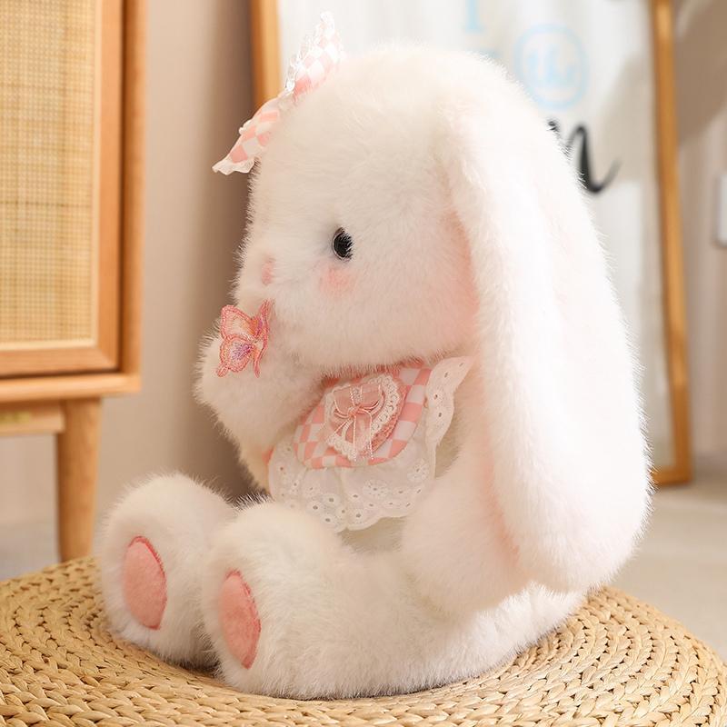Cute Rabbit Design Plush Toy, 1 Count Soft Stuffed Rabbit Plushie, Cartoon Rabbit Plush Doll, Stuffed Animals, Plush Toy for Home & Office Decor