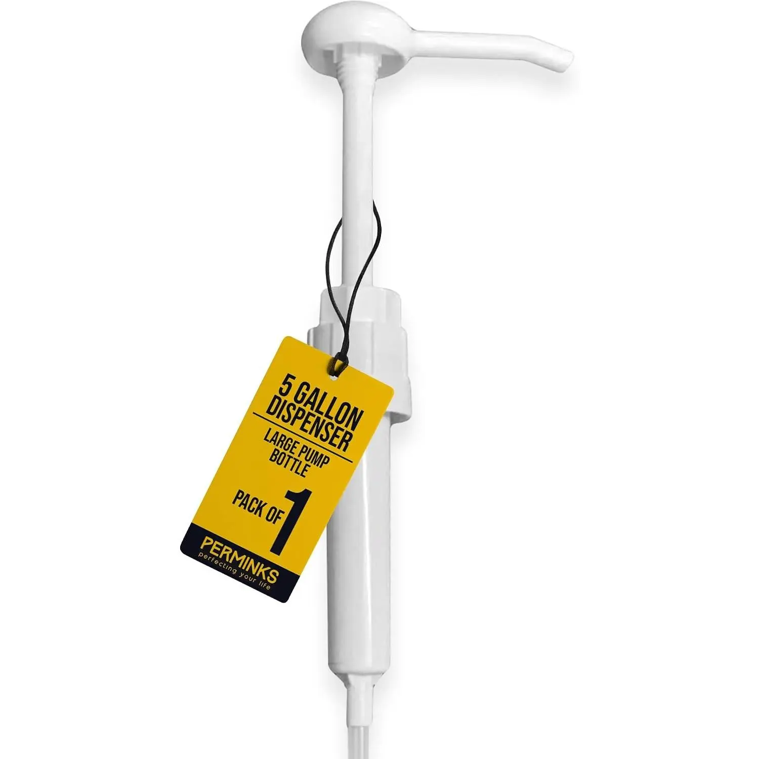 5 Gallon Pump Dispenser - Pump for 5 Gallon Bucket, Jug, Bottle, Large Container - Great for Shampoo & Conditioner, Laundry Detergent, Snow Cone Syrup, Bleach Liquid, Oil & More (Pack of 1)