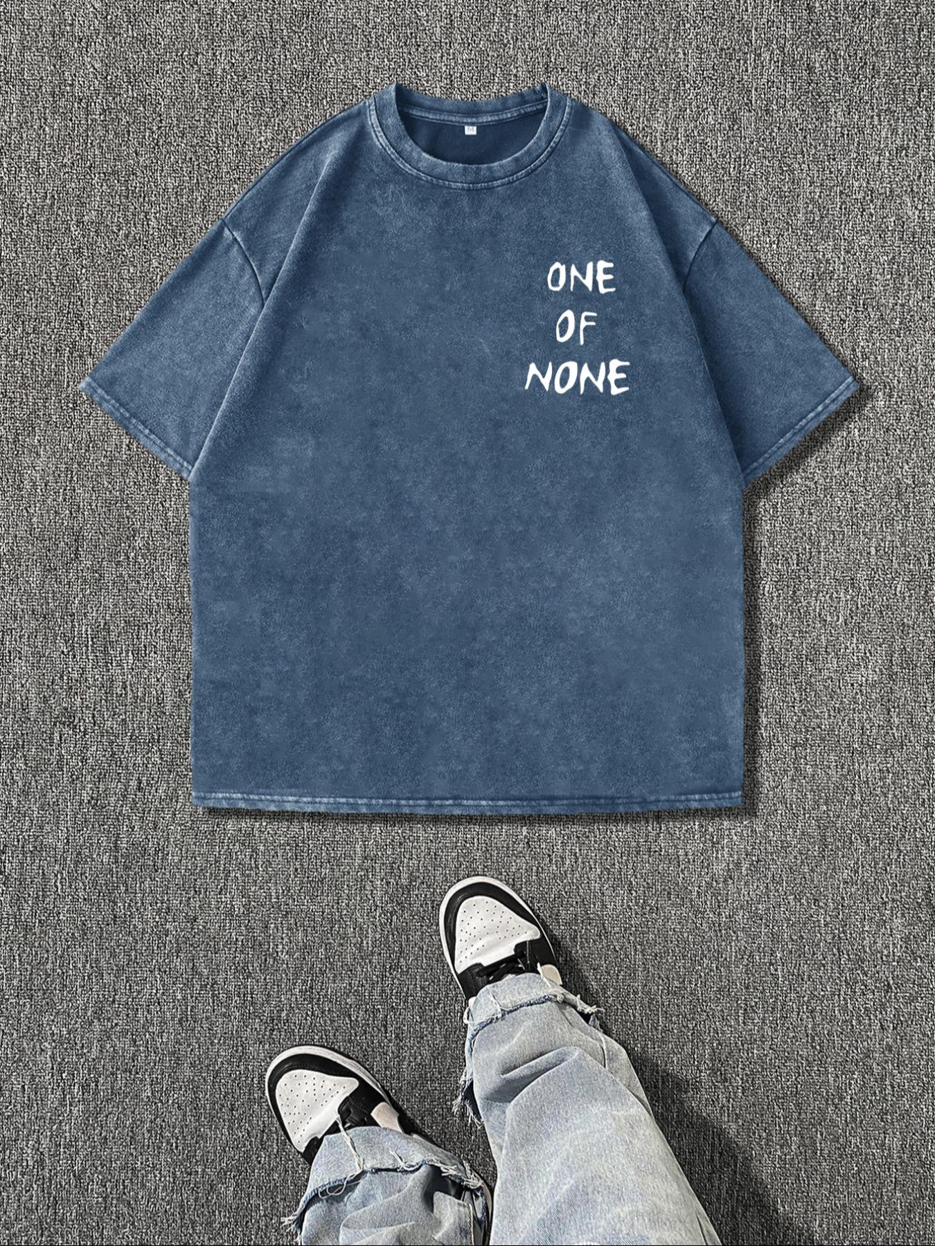 Men's Vintage Dice Print Round Neck Tee, Regular Fit Casual Short Sleeve T-shirt for Summer, Men's Top for Daily Wear